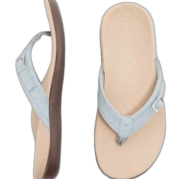 Comfortable Blue Sandals for Women with Slingback Open Toe Vacation Style