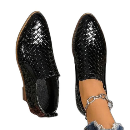 Comfortable Brown Leather Ankle Boots for Women with Block Heel Closed Toe Casual Style