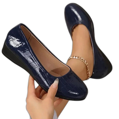 Comfortable Brown Leather Flats for Women with Pointed Toe Casual Style