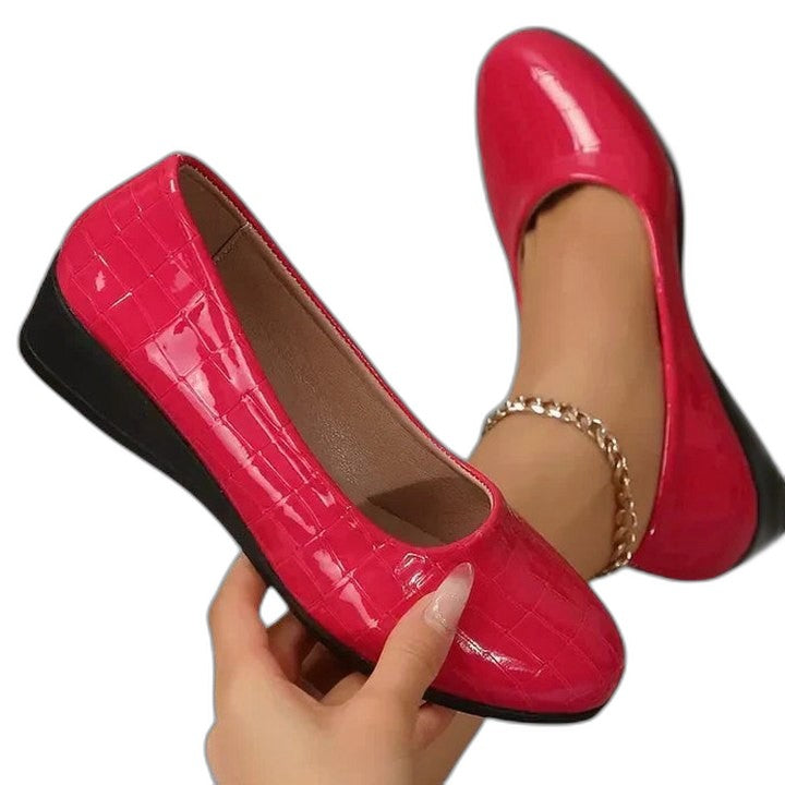 Comfortable Brown Leather Flats for Women with Pointed Toe Casual Style