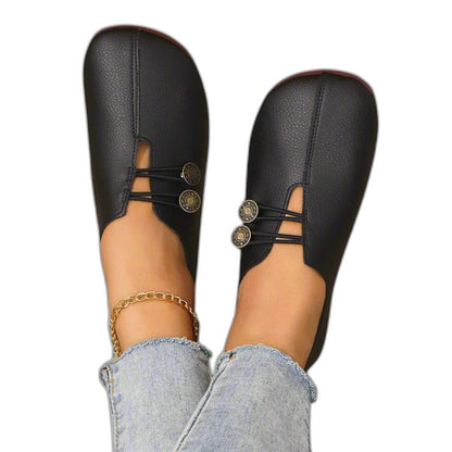 Comfortable Brown Suede Loafers for Women with Closed Toe Lace Up Casual Style