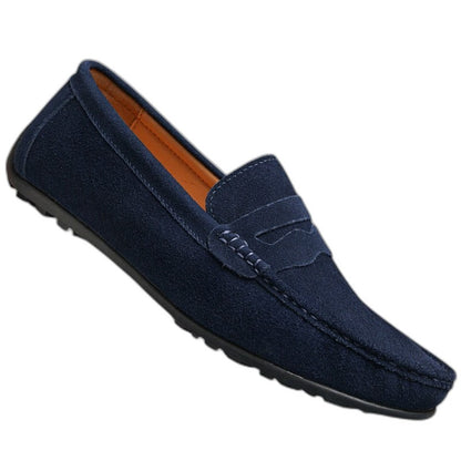 Comfortable Burgundy Suede Loafers for Women with Closed Toe Casual Style