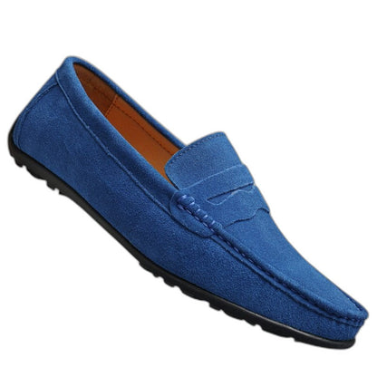 Comfortable Burgundy Suede Loafers for Women with Closed Toe Casual Style