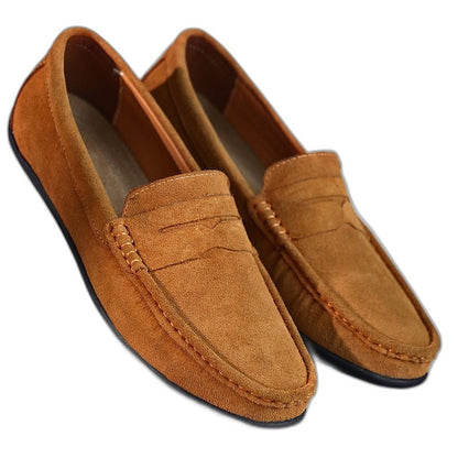 Comfortable Burgundy Suede Loafers for Women with Closed Toe Casual Style