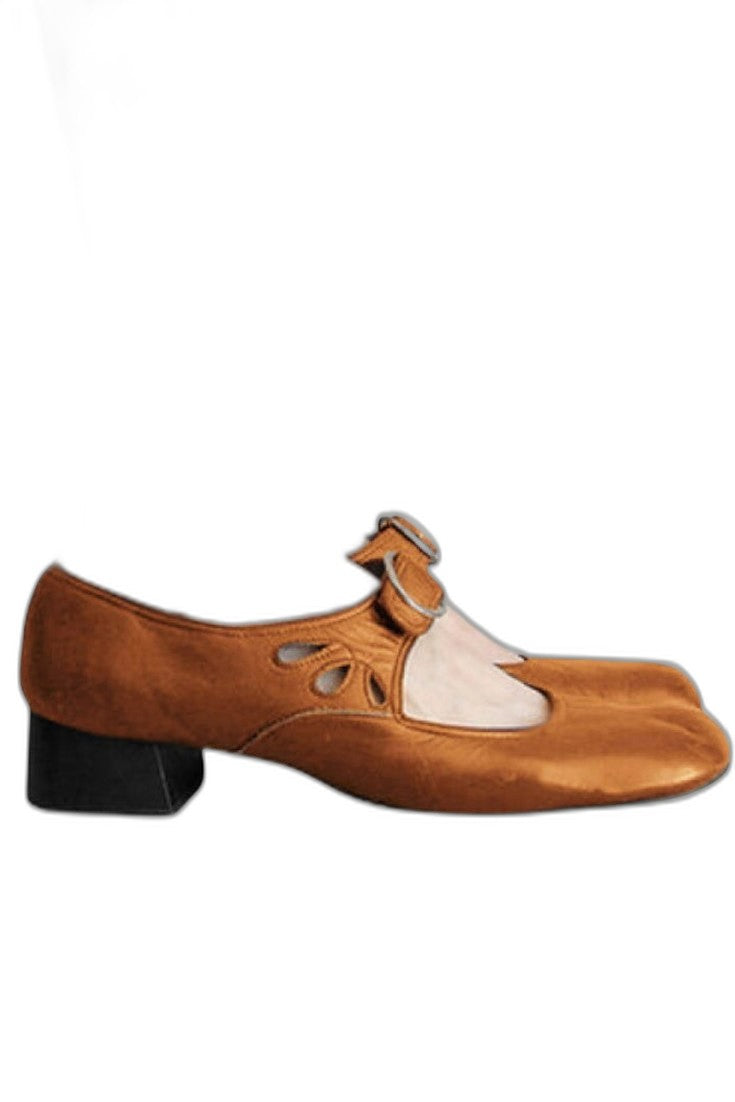 Comfortable Burgundy Velvet Mary Jane Shoes for Women with Block Heel Closed Toe Buckle Casual Style