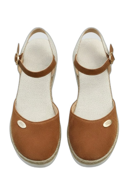 Comfortable Espadrilles for Women with Ankle Strap Slingback Espadrille Closed Toe Casual Style
