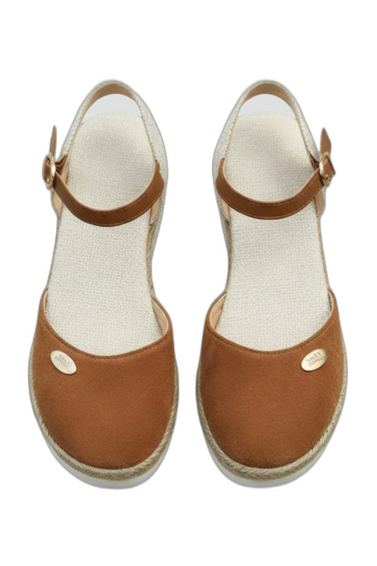 Comfortable Espadrilles for Women with Ankle Strap Slingback Espadrille Closed Toe Casual Style