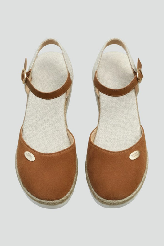 Comfortable Espadrilles for Women with Ankle Strap Slingback Espadrille Closed Toe Casual Style