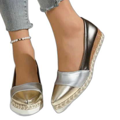 Comfortable Flats for Women with Platform Ankle Strap Closed Toe Casual Style