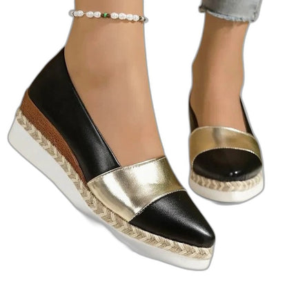 Comfortable Flats for Women with Platform Ankle Strap Closed Toe Casual Style
