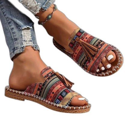 Comfortable Geometric Sandals for Women with Open Toe Casual Style