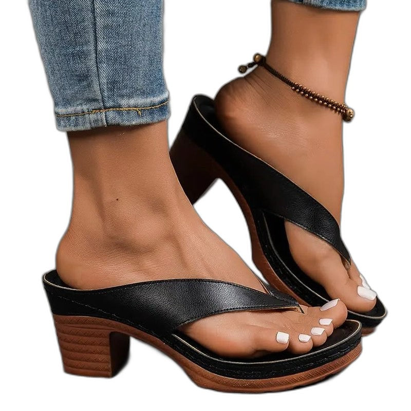 Comfortable Gold Platform Sandals for Women with Open Toe Casual Style