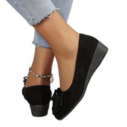 Comfortable Grey Ballet Flats for Women with Closed Toe Casual Style