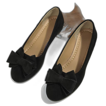 Comfortable Grey Ballet Flats for Women with Closed Toe Casual Style