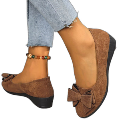 Comfortable Grey Ballet Flats for Women with Closed Toe Casual Style