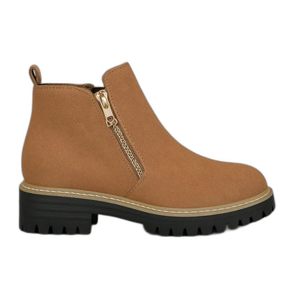 Comfortable Grey Suede Ankle Boots for Women with Closed Toe Casual Style