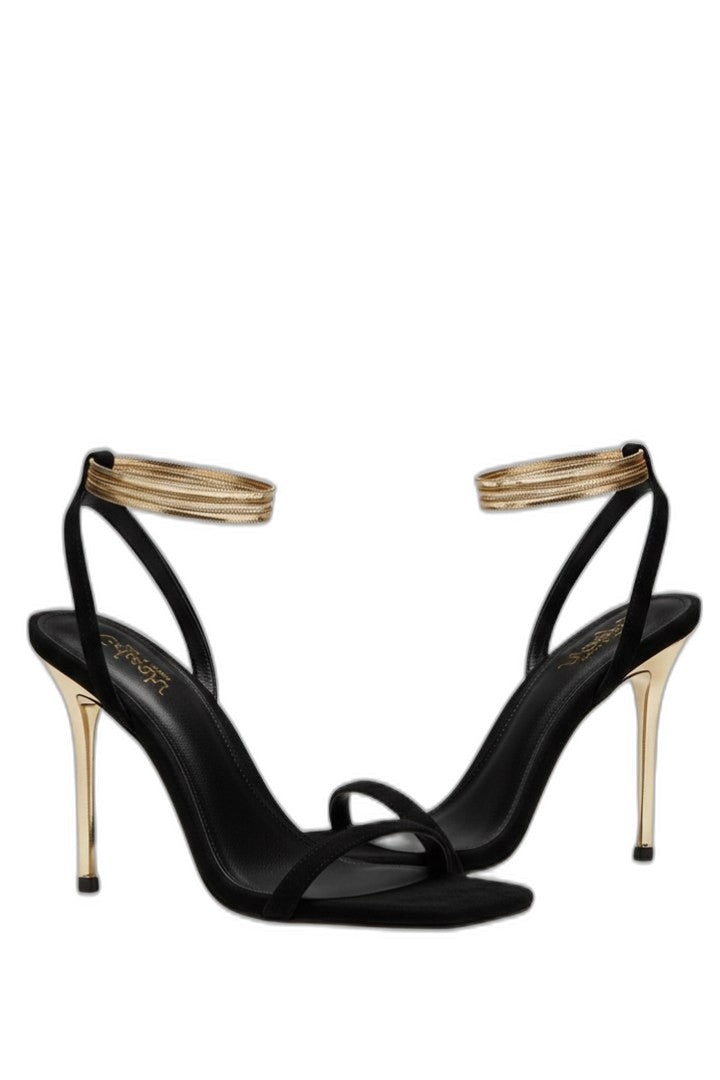 Comfortable Heels for Women with Ankle Strap Open Toe Party Style