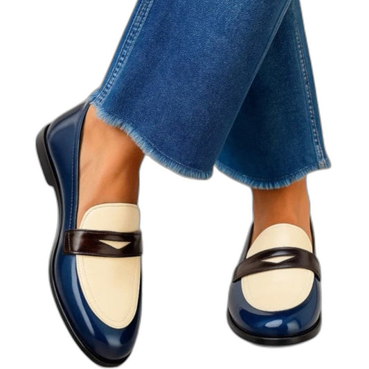 Comfortable Leather Loafers for Women with Closed Toe Casual Style