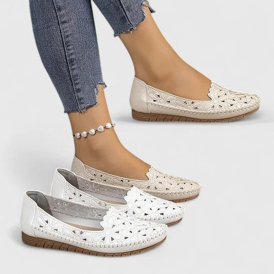 Comfortable Leather Loafers for Women with Closed Toe Casual Style
