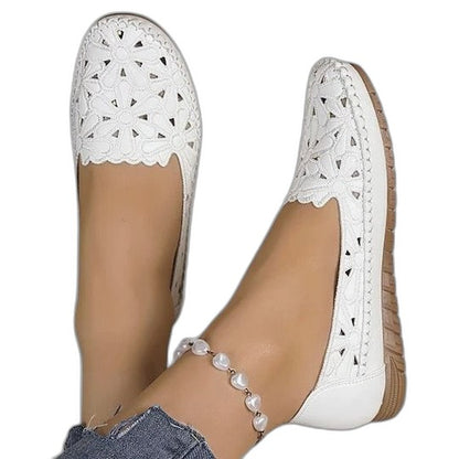 Comfortable Leather Loafers for Women with Closed Toe Casual Style