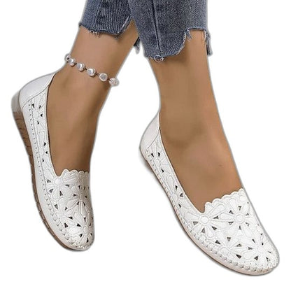Comfortable Leather Loafers for Women with Closed Toe Casual Style
