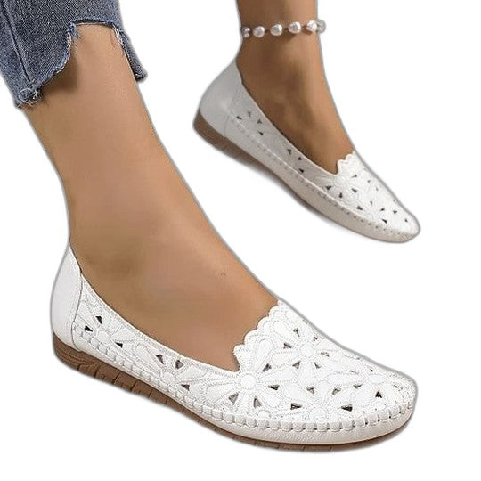 Comfortable Leather Loafers for Women with Closed Toe Casual Style