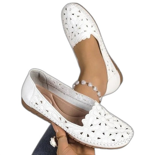 Comfortable Leather Loafers for Women with Closed Toe Casual Style