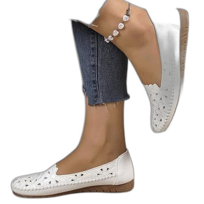 Comfortable Leather Loafers for Women with Closed Toe Casual Style