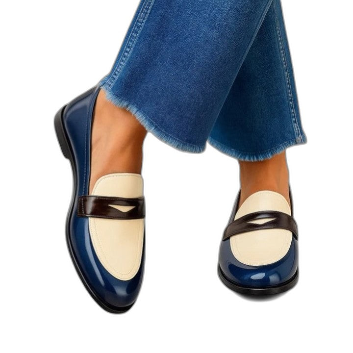 Comfortable Leather Loafers for Women with Closed Toe Casual Style
