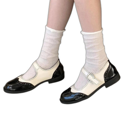 Comfortable Leather Mary Jane Shoes for Women with Closed Toe Casual Style