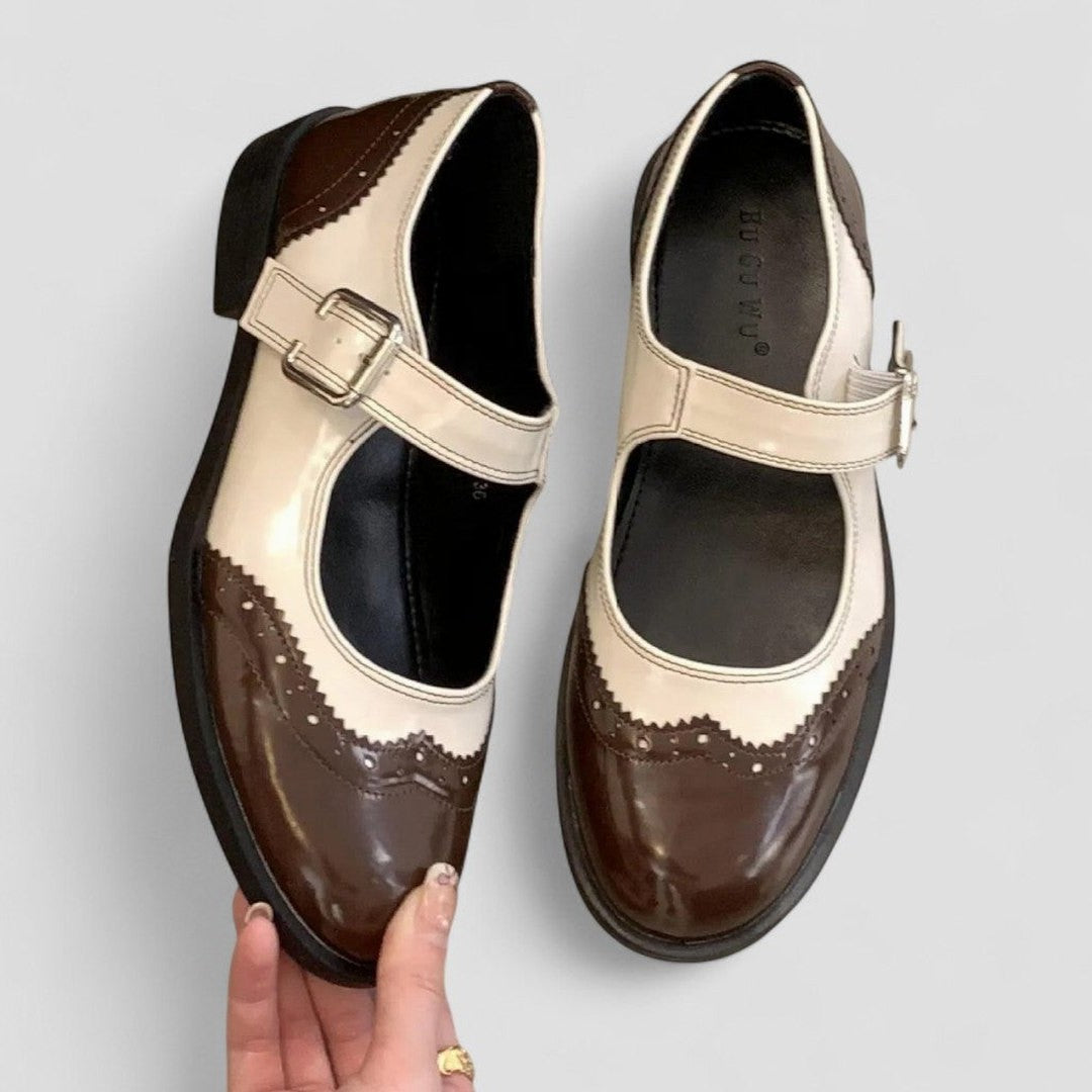 Comfortable Leather Mary Jane Shoes for Women with Closed Toe Casual Style
