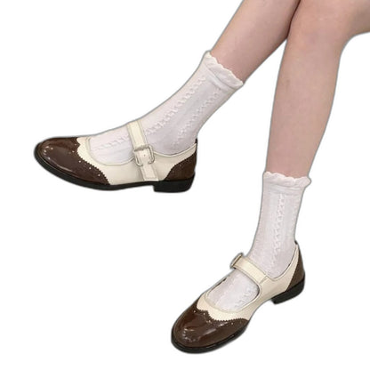 Comfortable Leather Mary Jane Shoes for Women with Closed Toe Casual Style