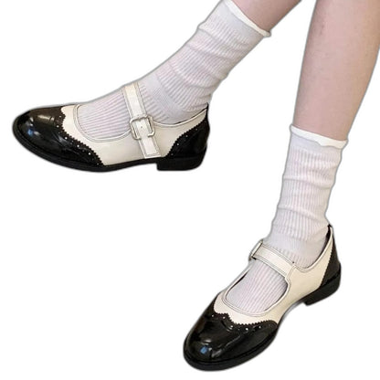 Comfortable Leather Mary Jane Shoes for Women with Closed Toe Casual Style