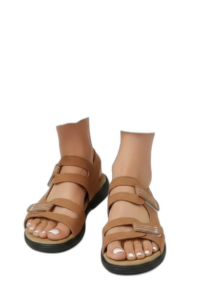 Comfortable Leopard Sandals for Women with Ankle Strap Open Toe Casual Style
