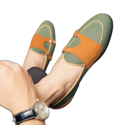 Comfortable Loafers for Women with Closed Toe Buckle Casual Style