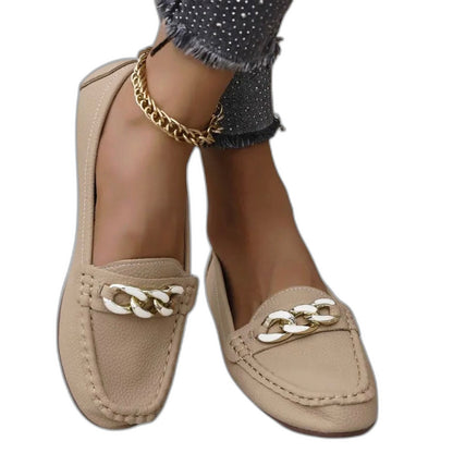 Comfortable Loafers for Women with Closed Toe Studded Casual Style