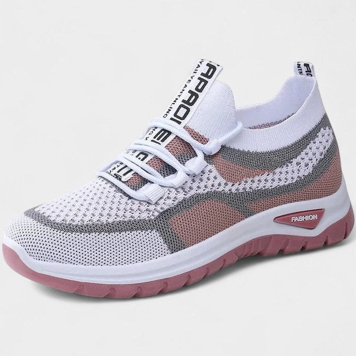 Comfortable Mesh Sneakers for Women with Closed Toe Lace Up Casual Style