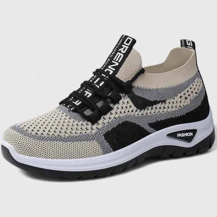 Comfortable Mesh Sneakers for Women with Closed Toe Lace Up Casual Style