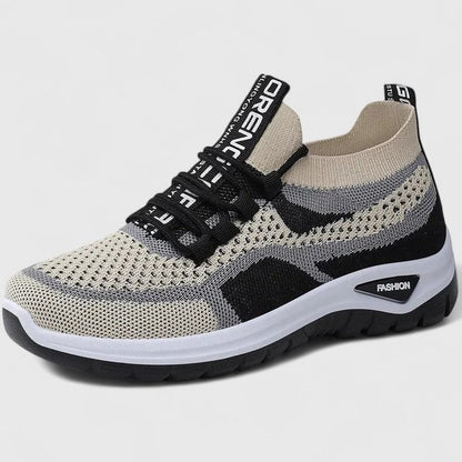 Comfortable Mesh Sneakers for Women with Closed Toe Lace Up Casual Style