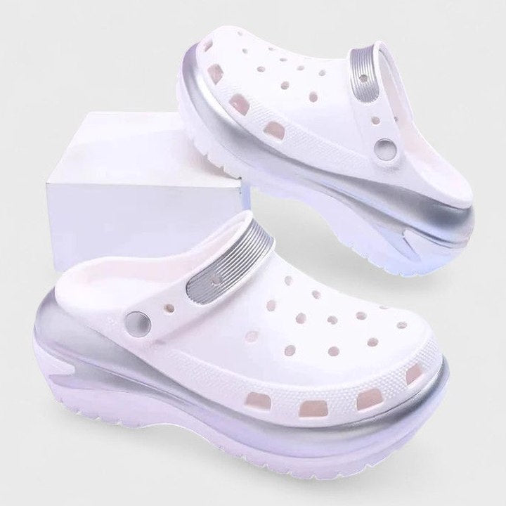 Comfortable Mules for Women with Platform Closed Toe Casual Style
