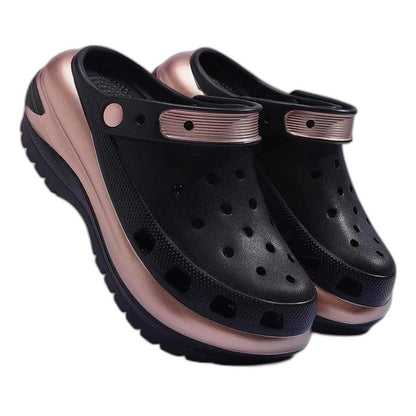 Comfortable Mules for Women with Platform Closed Toe Casual Style