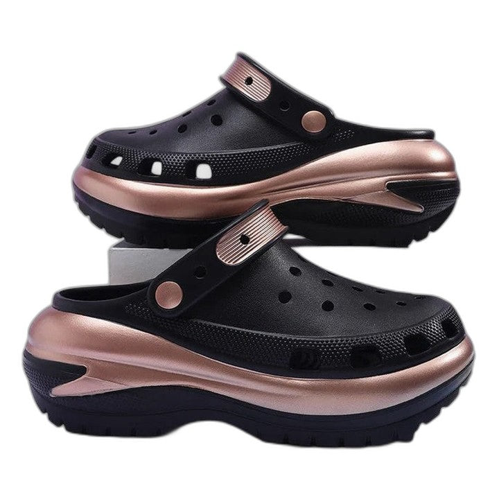 Comfortable Mules for Women with Platform Closed Toe Casual Style