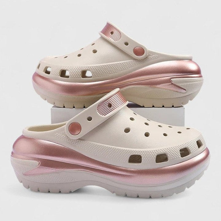 Comfortable Mules for Women with Platform Closed Toe Casual Style