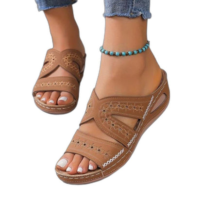 Comfortable Navy Sandals for Women with Open Toe Casual Style