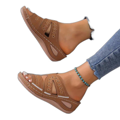 Comfortable Navy Sandals for Women with Open Toe Casual Style