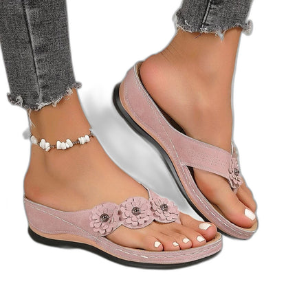 Comfortable Navy Sandals for Women with Platform Open Toe Casual Style