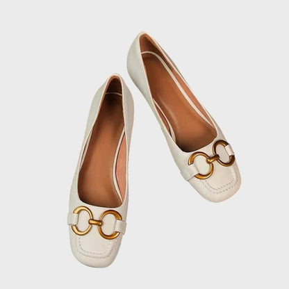 Comfortable Navy Suede Ballet Flats for Women with Closed Toe Casual Style