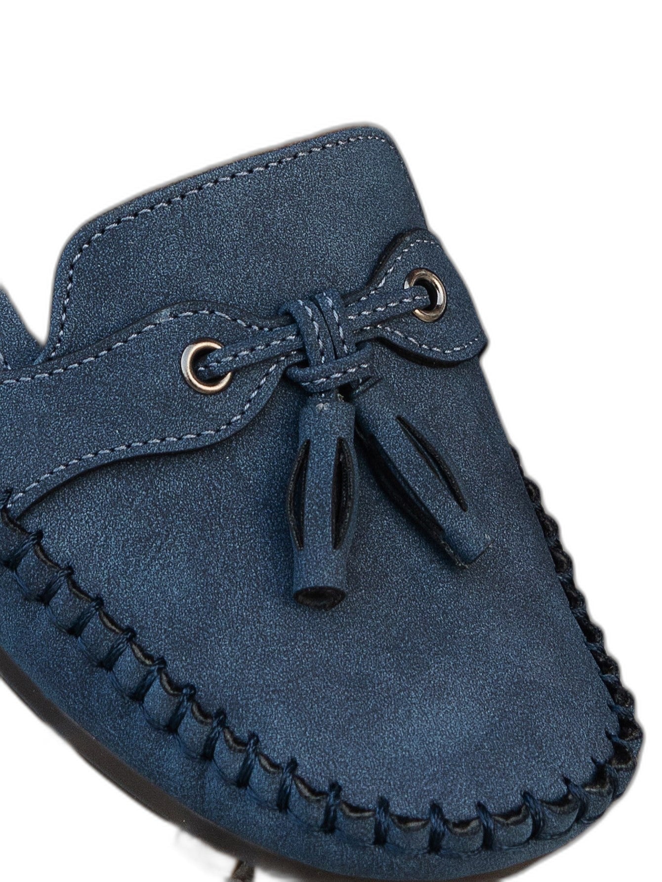 Comfortable Navy Suede Loafers for Women with Closed Toe Casual Style