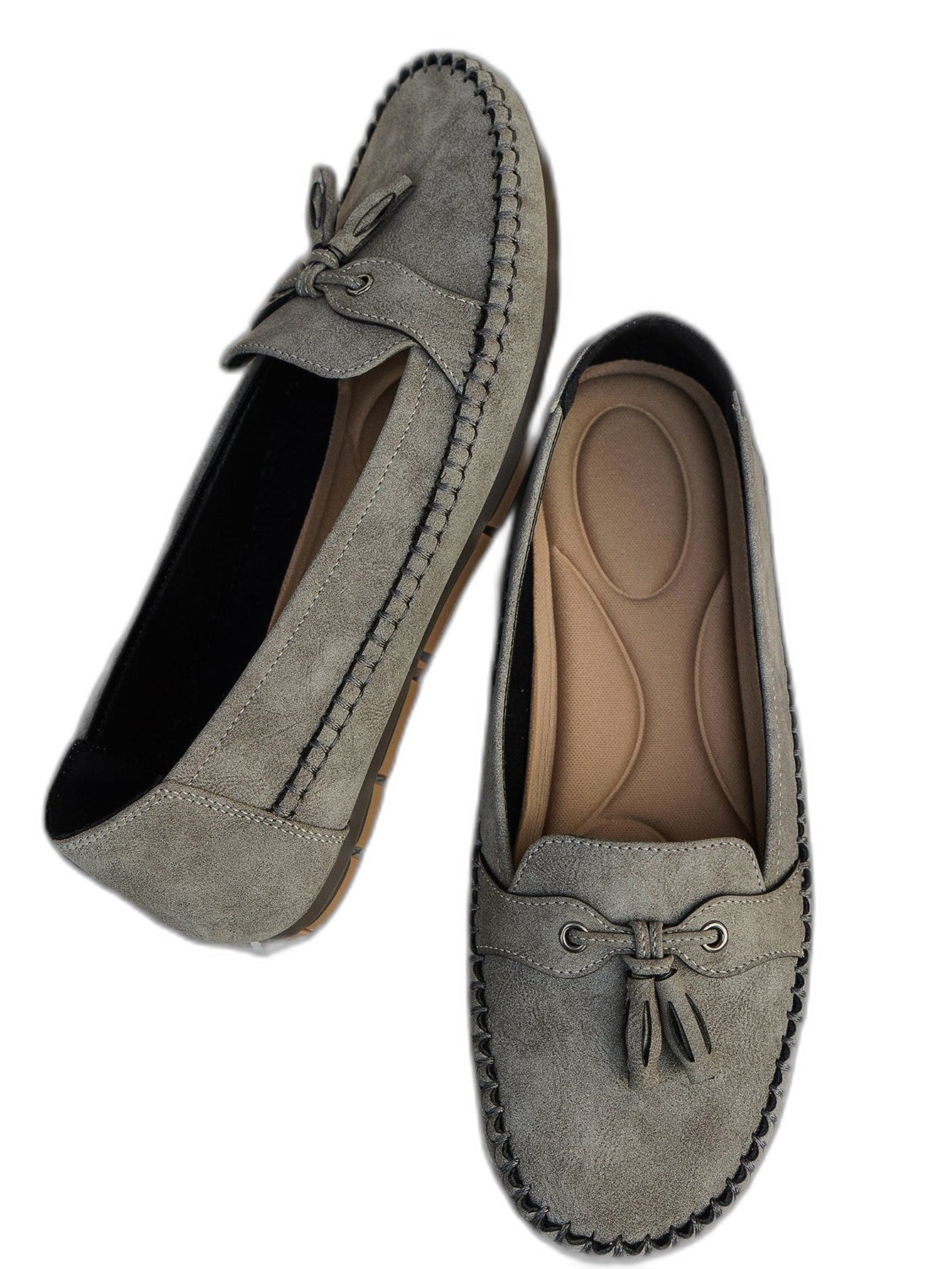 Comfortable Navy Suede Loafers for Women with Closed Toe Casual Style