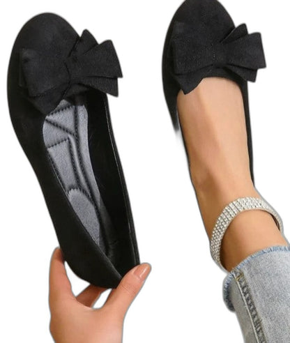 Comfortable Olive Suede Ballet Flats for Women with Ankle Strap Closed Toe Casual Style